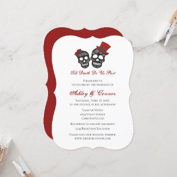 till death do us part | wedding invitation