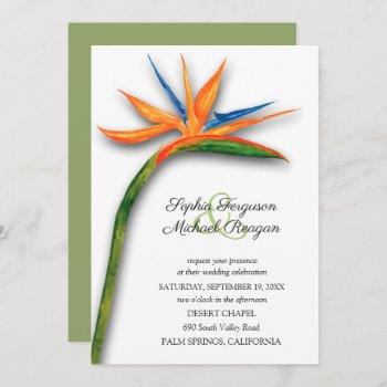 Small Tropical Bird Of Paradise Wedding Front View