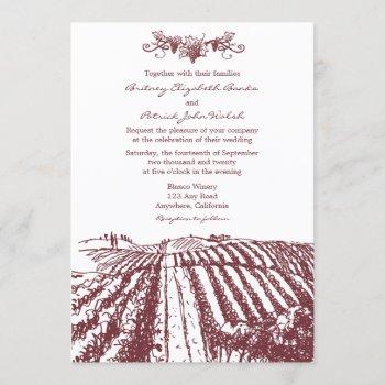 Small Tuscan Wine Winery Vineyard Wedding Front View