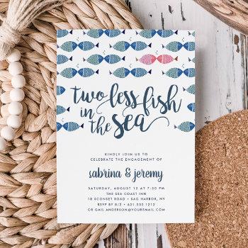 two if by sea | engagement party invitation