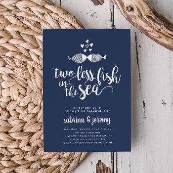 two if by sea | engagement party invitation