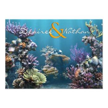 Small Underwater Wedding Front View