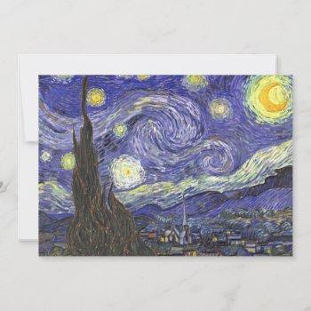 Small Van Gogh Starry Night Vintage Wedding Front View