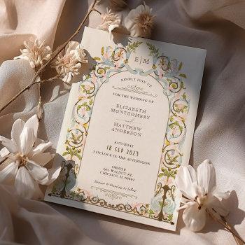 victorian royal elegance wedding invitations