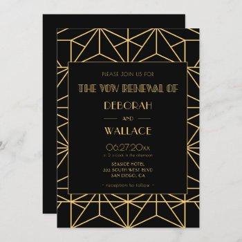 Small Vintage 1920s Art Deco Wedding Vow Renewal Front View