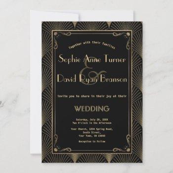 Small Vintage Art Deco Great Gatsby Wedding Front View