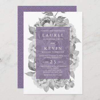 Small Vintage Floral Wedding  | Violet Front View