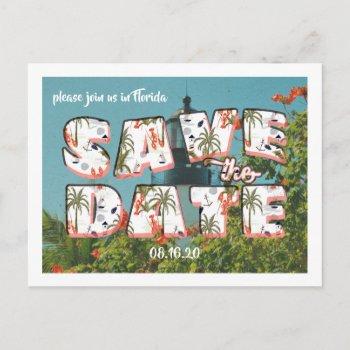 Small Vintage Post | Save The Date Front View