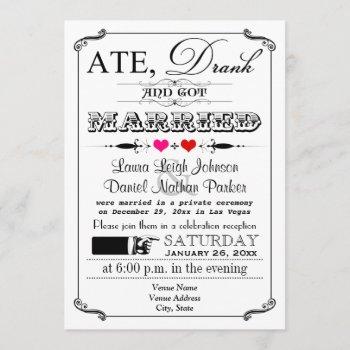 Small Vintage Poster And Chalkboard Wedding  4 Front View