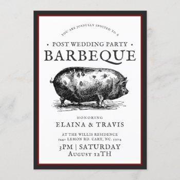 Small Vintage Style | Post Wedding | Bbq Pig Roast Front View