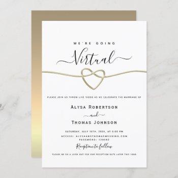 virtual wedding ceremony invitation