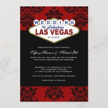 viva las vegas wedding invitation