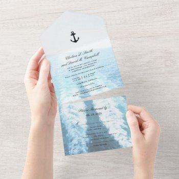 ©voyage of love/cruise ship/destination wedding all in one invitation