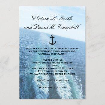 ©voyage of love|cruise ship/destination wedding invitation