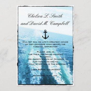 ©voyage of love/cruise ship/destination wedding invitation