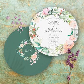 Small Watercolour Greenery Floral Wedding Front View