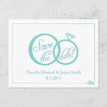 we do wedding save the date postcard (white)