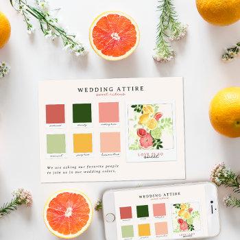 Small Wedding Attire | Citrus Color Palette Front View