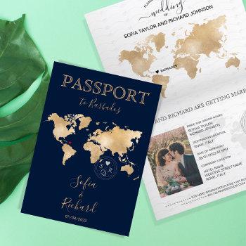 wedding destination passport world map barbados invitation