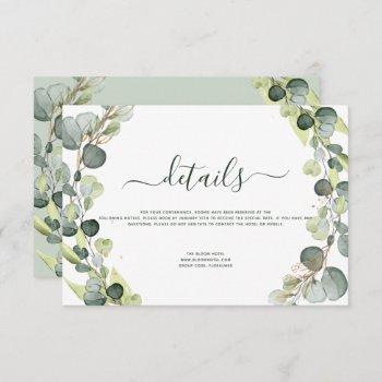 wedding details eucalyptus greenery succulent invitation