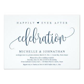 Small Wedding Elopement, Happily Ever After Celebration Front View