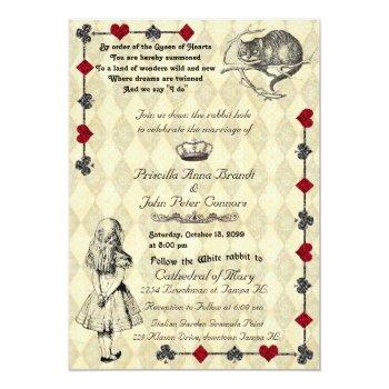 Small Wedding  "alice In Wonderland" Front View