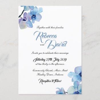 Small Wedding  | Blue Orchid Front View
