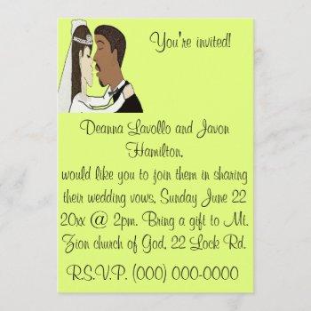 Small Wedding Invite Front View