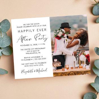 wedding reception photo happily ever after party