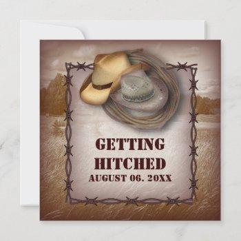 Small Western Cowboy Rustic Country Wedding Front View