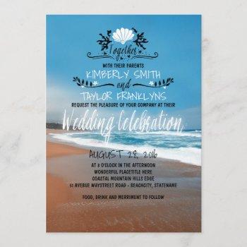 Small Whimsical Beach Wedding Front View
