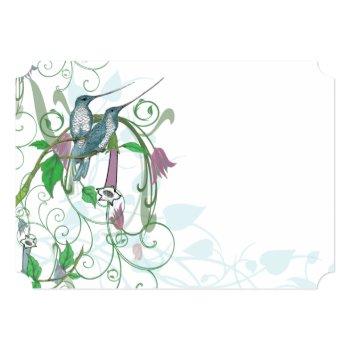 Small Whimsical Humming Birds Wedding  #2 Back View