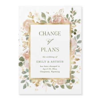Small White Neutral Floral | Wedding Change Of Plans Front View