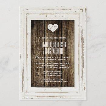 Small White Rustic Frame Barn Wood Wedding Front View