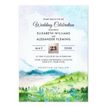 Small Wild Meadow | Spring Mountains Wedding Front View