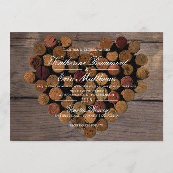 Small Wine Cork #2 Rustic Wedding Front View