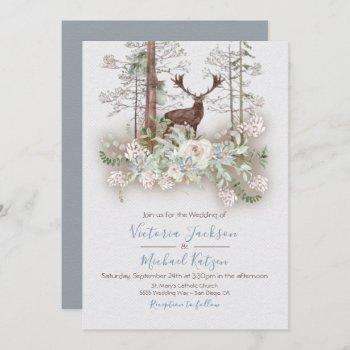 Small Woodland Watercolor Forest Wedding Front View