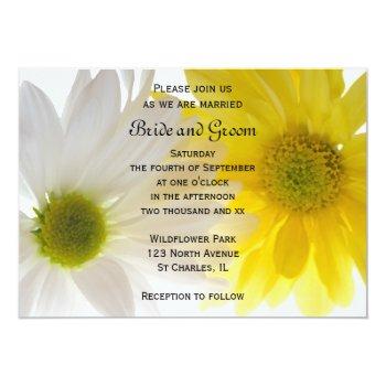 Small Yellow And White Daisies Wedding Front View