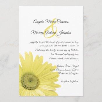 Small Yellow Daisy Wedding Front View