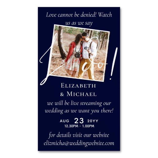 25 X Magnetic Wedding Livestreaming Save The Date   Magnet