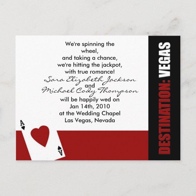 Ace Of Hearts Destination Vegas Wedding