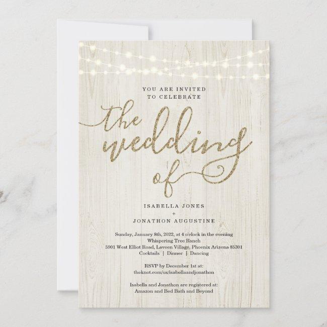 All In One Wedding  With Rsvp & Registry