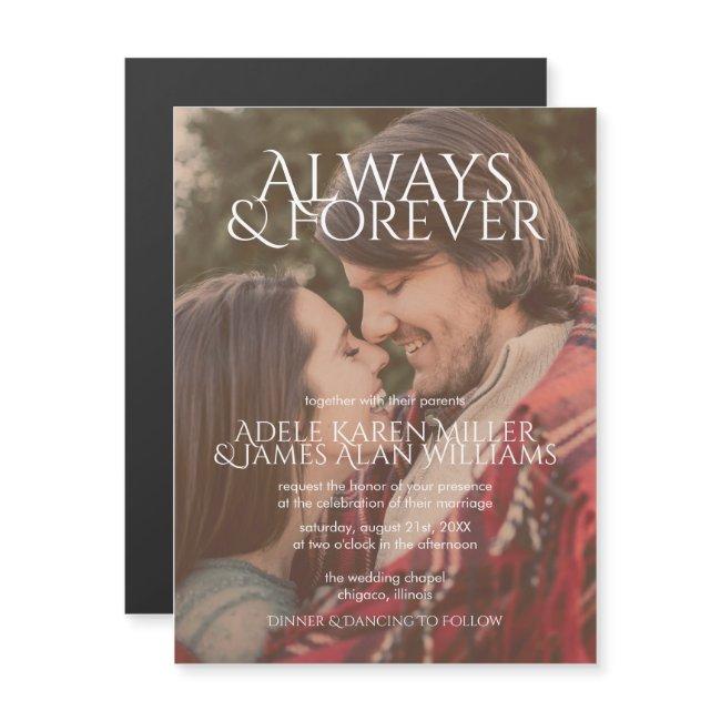 Always & Forever | Custom Photo | Wedding Magnetic