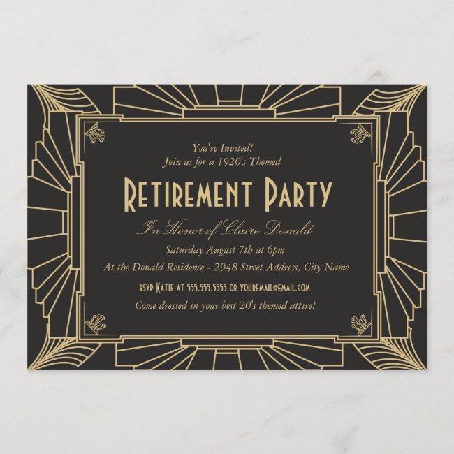 Art Deco Style Retirement Party