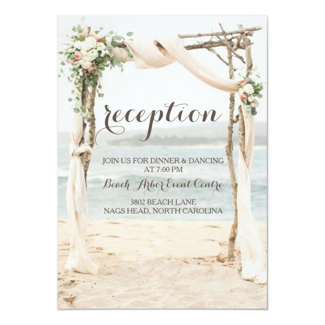 Beach Arbor Wedding Reception