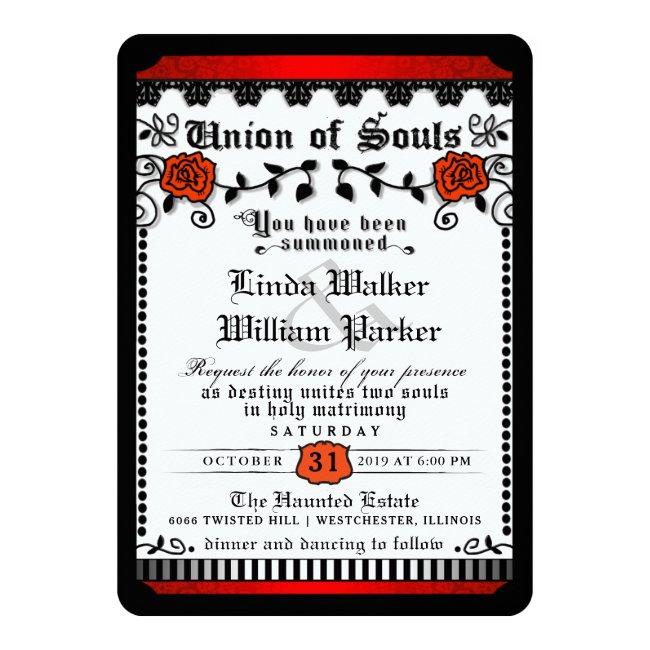 Black Red White Union Of Souls Wedding