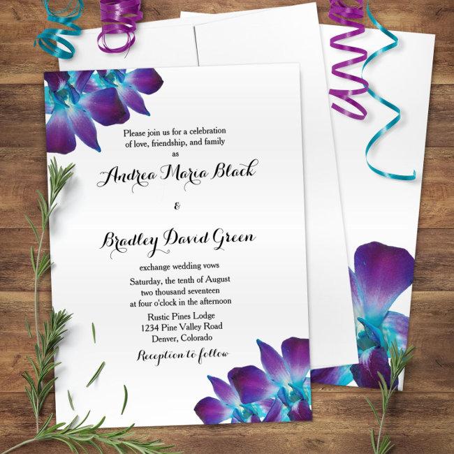 Blue Dendrobium Orchid Wedding