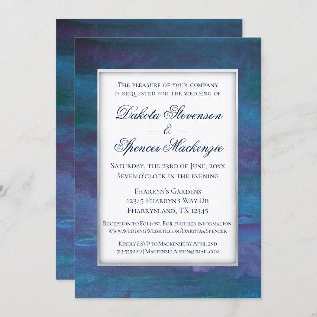 Blue-ombre Wedding | Turquoise Teal Violet Purple