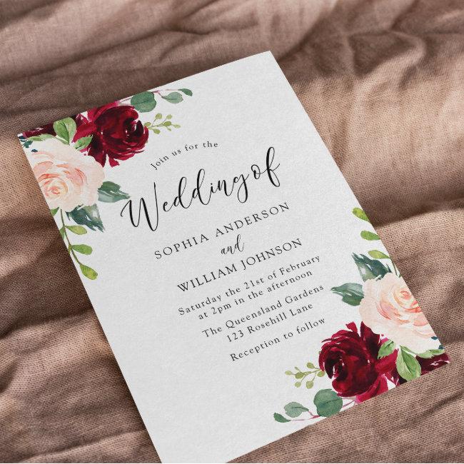 Blush Perfection: Watercolor Floral Wedding