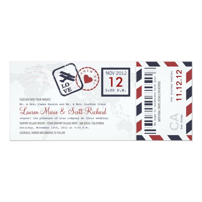 Boarding Pass Airmail Ticket